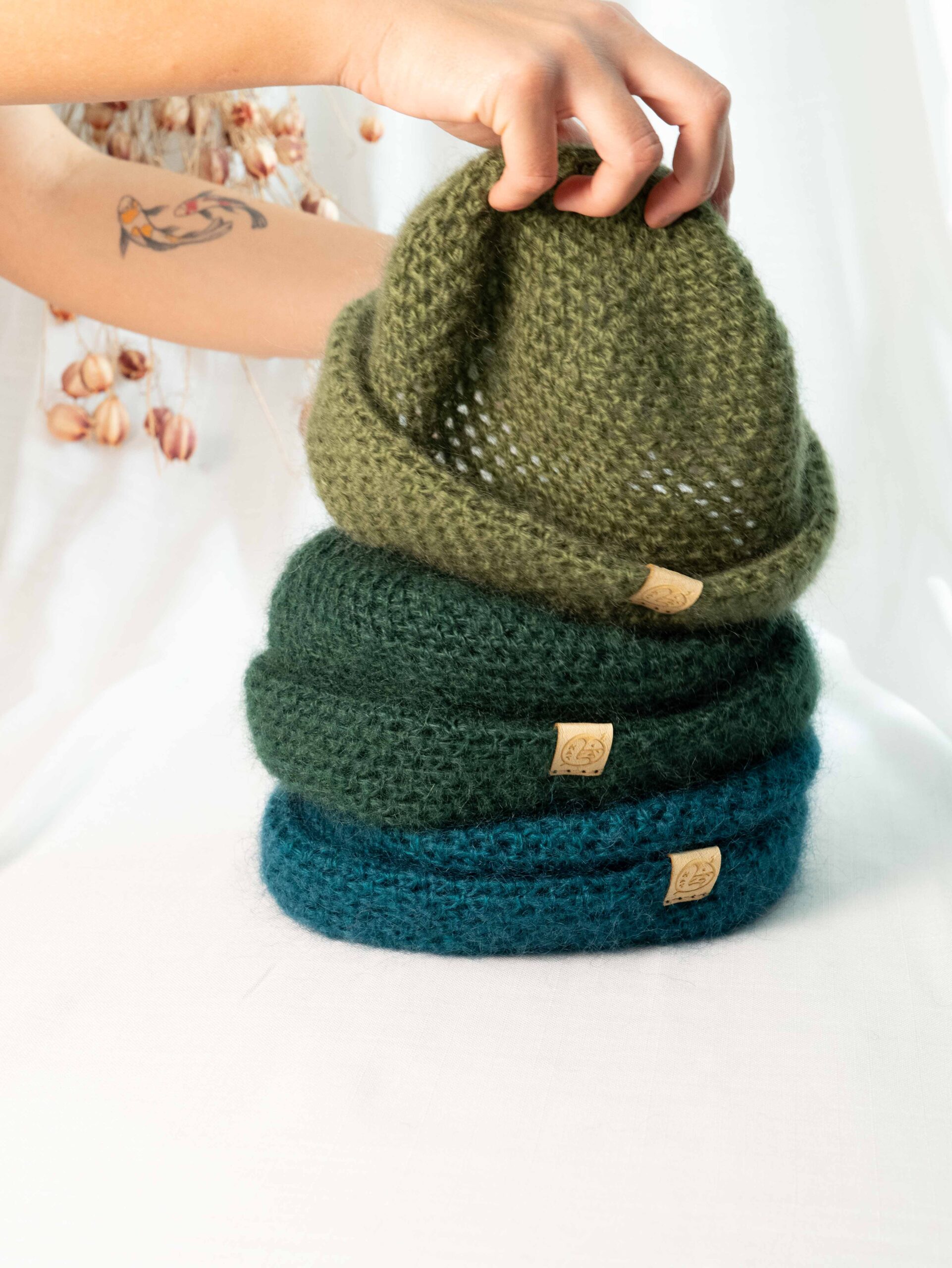 taglio hipster, docker, cappello invernale, mohair unisex