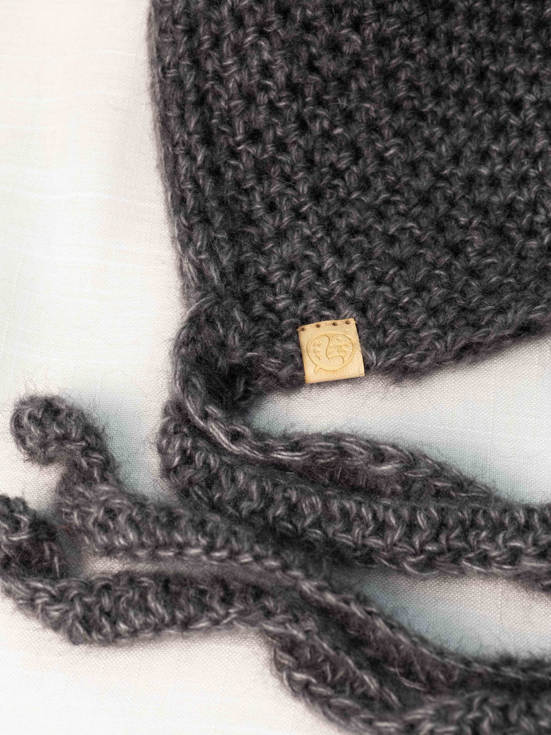 cappello lana mohair morbido bonnet balaklava