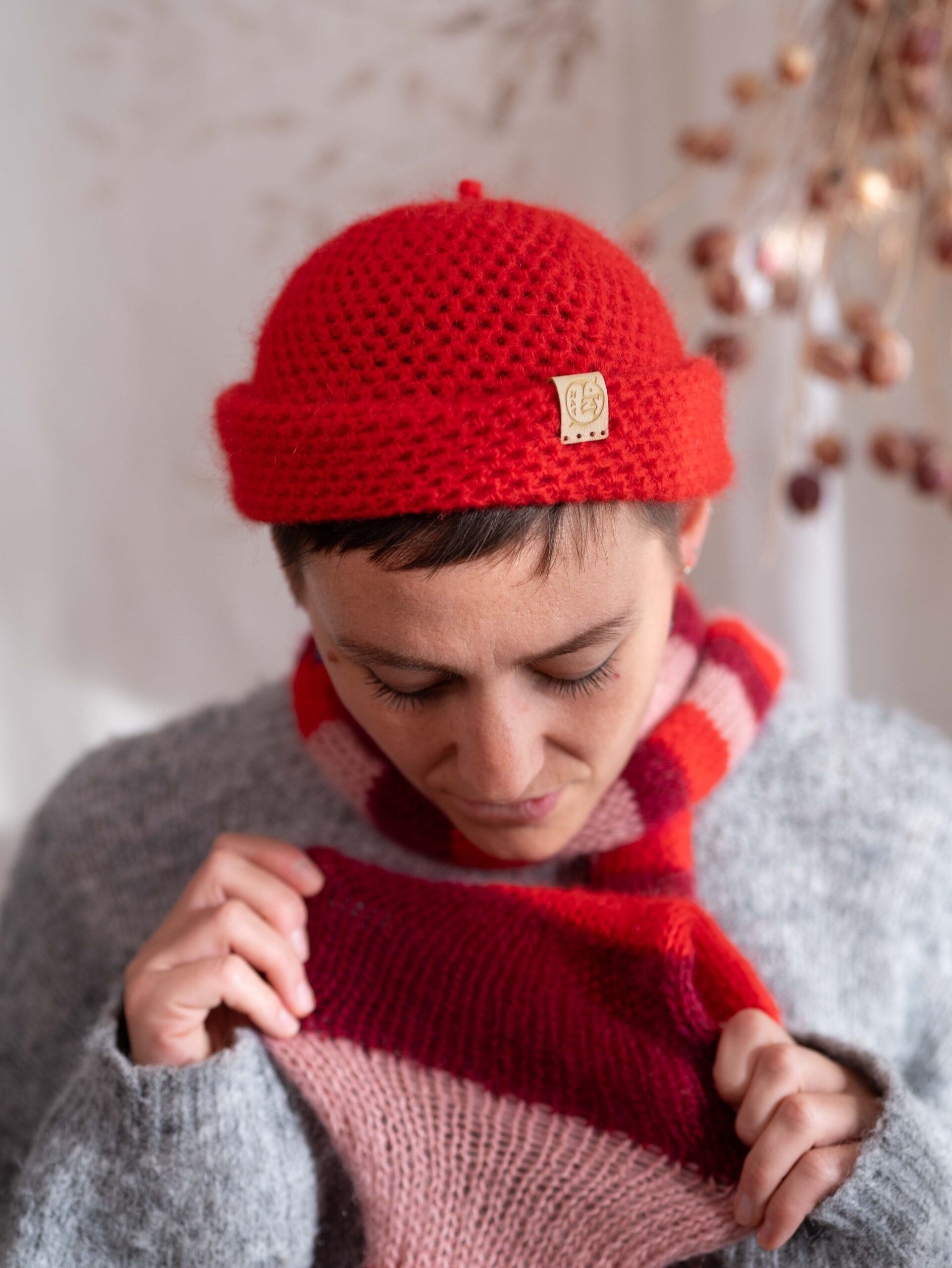 taglio hipster, docker, cappello invernale, mohair unisex
