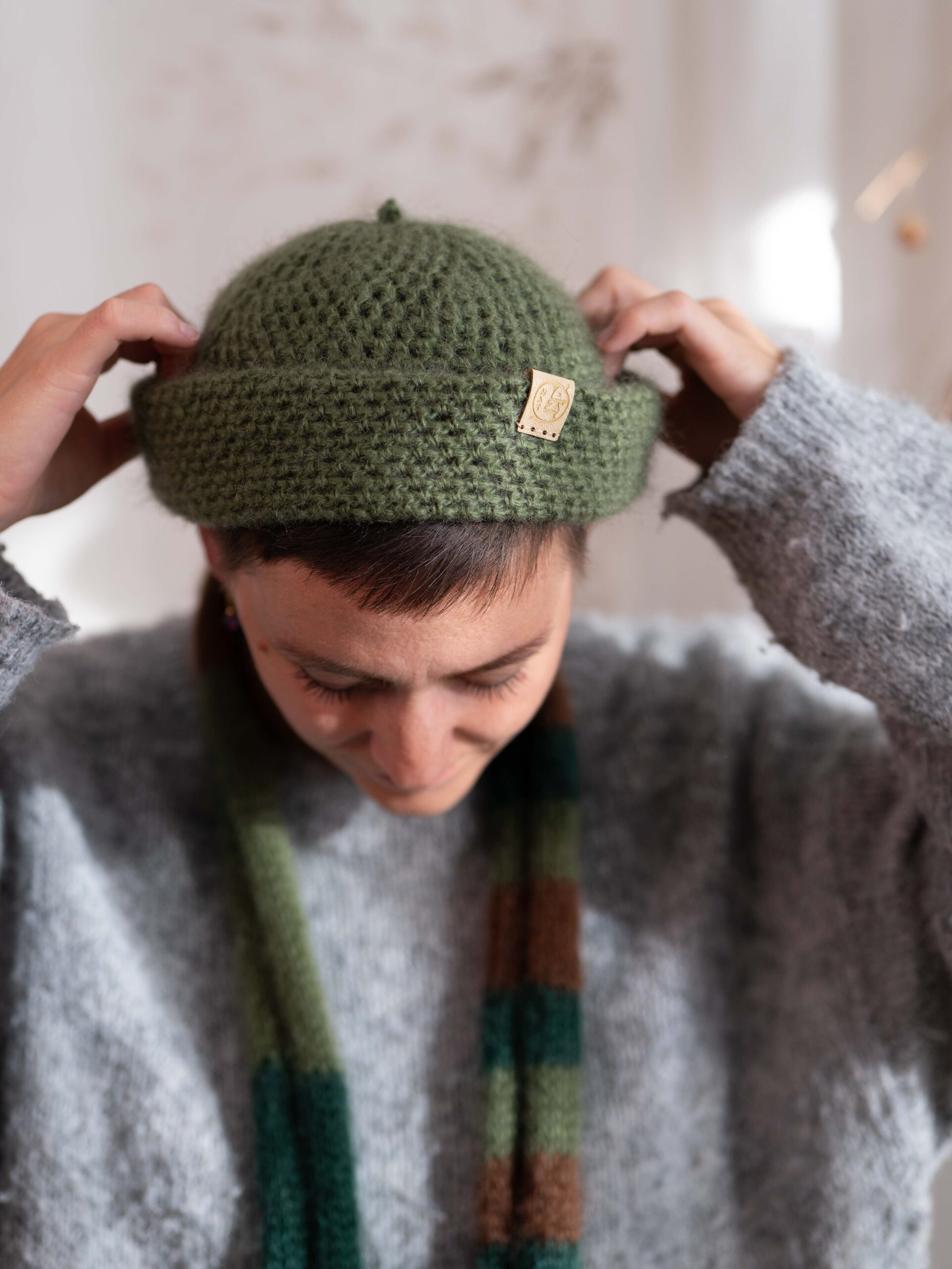 taglio hipster, docker, cappello invernale, mohair unisex